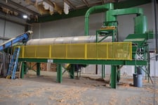 Uzelac #SPD-1000, rotary dryer system, 3,500,000 BTU drum dryer-single pass