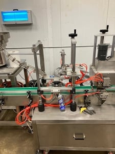 Guangzhou Wanshun #GZWS-08657, bottling line, liquid, 2 head, 25-250ml, automatic fill/cap/label