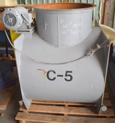 24" Rotary airlock valve, 46" tall, homemade shop built