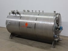 OrangeWorks, 20000 lbs, 292 ft, 304 Stainless Steel, horizontal, jacketed, chocolate melting & mixing tank