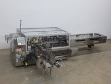 Jones #CMV4, semi-automatic, continuous motion, vertical, tuck cartoner, up to 120 cartons per minute