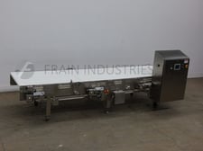 44" wide x 15' long, Stainless steel, 3-zone, dual belt, dual direction, flexlink tabletop conveyor