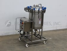79.2 gallon Holloway America, 300 liter, 316L Stainless Steel, vacuum, single wall process tank, 28" ID x 30"