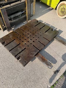 29.5" L x 42" width x 2.5" H, Bolster Plate