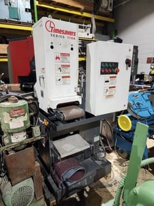 9" x60" Timesavers #1111-11-0, Wet Belt Sander, 0-3" Bed Opening, 3.25" diameter drum