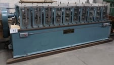 10 Stand, Rafter, rollformer, 2.125" arbor diameter, 14" roll space, 11" C-C Between Stands