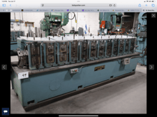 12 Stand, Rafter, rollformer, 2" arbor diameter, 12" rollspace, 11" C-C Between Stands, 1985