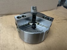 6" Samchully #MH-206V1, high speed 3-jaw hydraulic power chuck