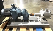 Sine / Sundyne #MR-125, positive displacement pump, 2 HP, 2.5" Tri Clamp inlet/oulet