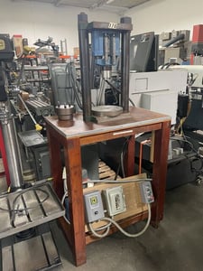 50 Ton, OTC / Enerpac #Custom, Hydraulic Press, 10-1/4" diameter plate, 9" open