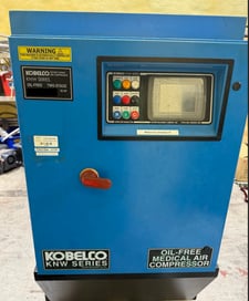 Kobelco #KNW00-C/H, Rotary Screw Air Compressor, Oil Free, 2-Stage, 40 HP, 89510 hours, 2011