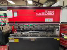 50 Ton, Amada #FBD-5020, Press Brake, 82.1" Bending length, 78.7" L Table, 66.9" Between Uprights, 1.7'