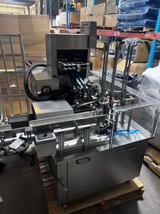 Dependable Equipments, Carton Erector, 60 BPM, 5/15/30/50/100 ml Bottle Sizes, 1.9" x 1.9" x 6" Carton for 50