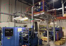 Dusenbery, Rotary Shear Slitter, 60 m/min Web Speed, 500 mm Web width, 3" Unwind Shaft diameter, 5700 hours