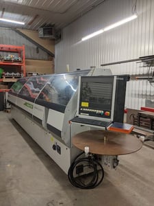 Biesse #Roxyl-5.5, pre-mill & corner rounding edgebander, .87" capacity, 33-65 FPM, 2014