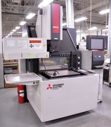 Mitsubishi #EA12V Advance, 15.7" x 11.8" x 11.8" travels, M700 control, C-Axis, 20 pos AEC, 3-sided drop