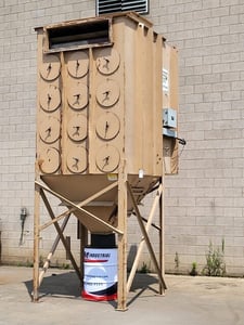 15000 cfm Scientific #SL4-24, 24 cartridge dust collector, automatic pulse clean system