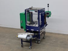 Rennco #301, semi-automatic, servo controlled, L-Bar sealer, control panel with AB PLC and touch screen HMI