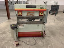 25 Ton, Accurpress #7254, CNC hydraulic press brake, 4.6' overall, 6" stroke, 230 V., w/ foot pedal, 1998