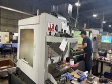 Haas #VF-4, CNC vertical machining center, 50" X, 20" Y, 25" Z, 8100 RPM, 20 automatic tool changer, CT40