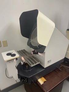 14" Mitutoyo #PH-350, profile projecter optical comparator, 4" x2" manual travel, single lens, 10x magnify