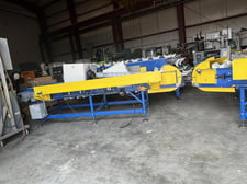 30" wide x 11.5' long, Zeta Group Engineering, motorized plastic top conveyor (4 available)