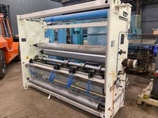 Macro Engineering #ME-0-2, 92" pull roll & slitting section with 5 Tidland Performance Series class II shear