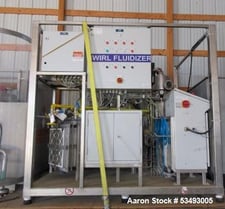 GEA Niro #Swirl-Fluidizer, Agitated Flash Dryer, 55 kg/hr Evaporation, Stainless Steel, Skid, NG/LP, 2009