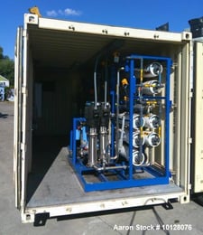 Enaqua, containerized 2 pass reverse osmosis system, 46 GPM, 40-80 psig @ 85°F, unused