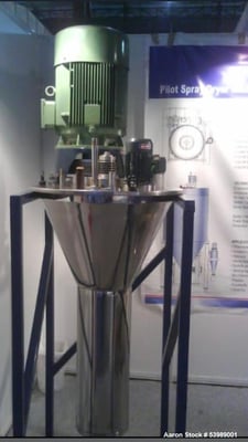 MK Manufacturing #MKM-CD-250, Atomizer, Stainless Steel 316, Spray Disk, 9k-13k RPM w/ sensors, Insulated