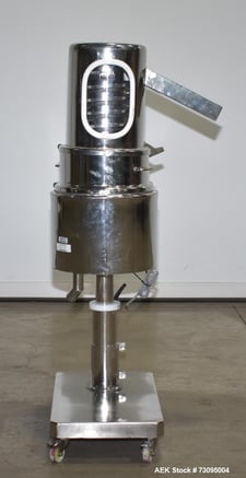 Parle Elizabeth #SS460DS10, Tablet Deduster, 6" x1" infeed, base w/ casters, 110 V.