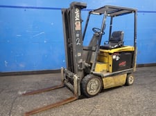 4800 lb. Yale #ERC050RGN36TE084, Electric Forklift, 4" x 42" Forks, 194.9" Lift height, 84" Mast height, 36 V