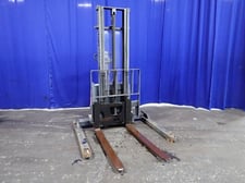 2500 lb. Toyota #6BWS13, Electric Walk Behind Forklift, 4" x 47.5" Forks, 104" Lift height, 83.5" Mast