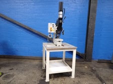 Harting #09-99-000-0282, Pneumatic Press, 40 KN capacity, 7.5" x 9.5" Table, 6 bar, 110/220 V