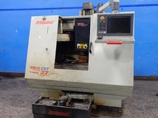 Bridgeport #Torq-Cut-22, CNC Vertical Machining Center, 14" x 33" Table, 240 V, w/DX32 Controller, Gusher