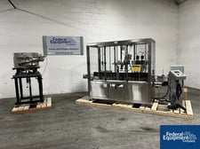 Liquid Packaging Solutions, Eyedrop Filling Line, rinse, fill, capacity, wrap & label, conveyors, turntable