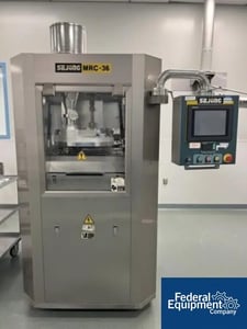 8 Ton Sejong #MRC-36N, Rotary Tablet Press, 36 Station, 0.629" diameter x 0.748" fill max, 216K TPH