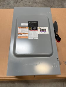 200 Amp. Square D Fusible Safety Switch H324N 60Hz 3 Pole NEMA 1 Enclosure