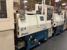 Miyano #LZ-01R, CNC lathe, 9.5" x 7.5" travel, 6" chuck, 60-6000 RPM, Fanuc 21i-T, 2003 (2 available)