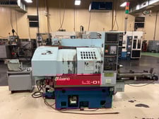 Miyano #LZ-01R, CNC lathe, 9.5" x 7.5" travel, 3.2" max L, 6" chuck, 60-6000 RPM, Fanuc 21i-T