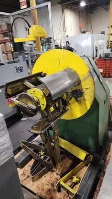 2500 lb. Coe Press Equipment #CRP-PO-2512, non-motorized uncoiler, 16" mandrel, 60" outside dimensions