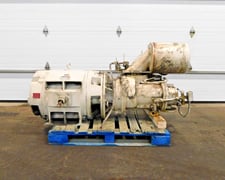 Ingersoll-Rand #SSR-EP200, compressor air end & motor, 200 HP, 870 acfm