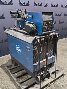 450 Amps, Miller #Deltaweld-450, arc welder with wire feeder & cart