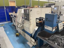 Daewoo Doosan #Lynx-220A, CNC lathe, 20.1" swing, 6" chuck, 1.8" bar, 12.6" dia., 12.7" lgth, 20 HP, 6000