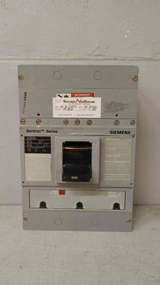 400 Amps, Siemens, HHJD63F400, Circuit Breaker, Sentron Series, 3-Pole, 600 VAC