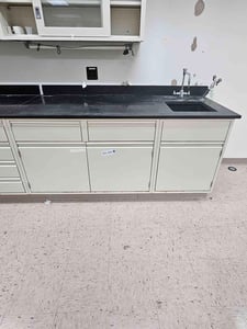 Kewaunee, Contour Bundled Casework Bench & Sink Faucet Eyewash, 6' long