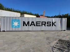 45' Standard shipping container, Maersk MAEU9252248, damaged