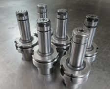 Lyndex #HSK63A-LSK10-105 SK10 type collet chucks with SK10 collets