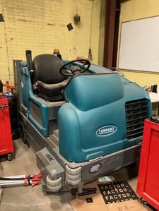 Tennant #M20, ride-on floor sweeper scrubber, propane fueled