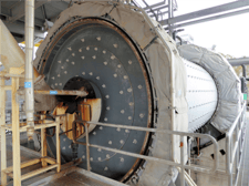 12'5" x 22' Polysius, LOT of 2 Ball Mills, 1750 HP